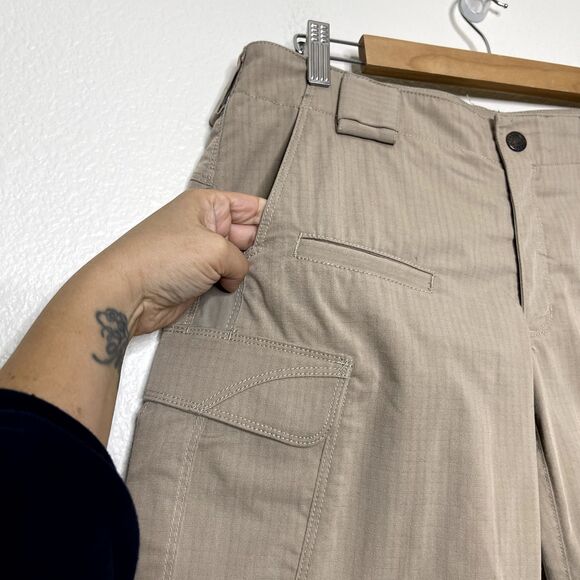 5.11 Tactical Pants Womens Size 10 Utility Ripstop Work Cargo Beige Straight Leg - Picture 3 of 16